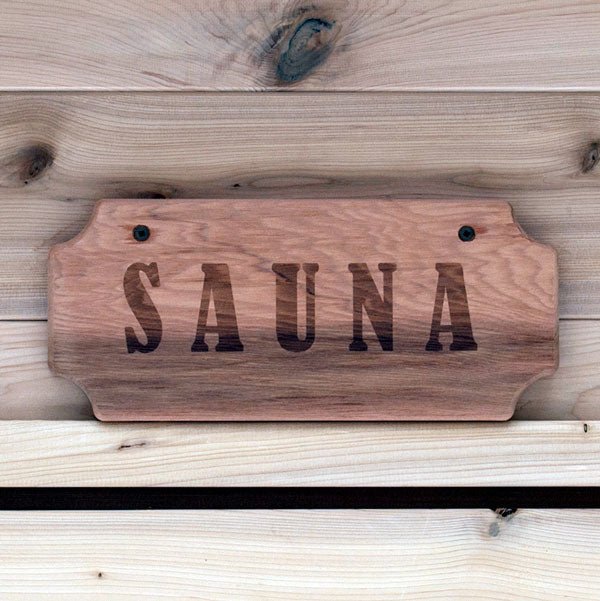 Dundalk LeisureCraft 5x11 Sauna Sign SIGN01 Sauna Super