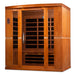 Golden Designs Dynamic Bergamo 4-person Low EMF FAR Infrared Sauna DYN-6440-01 Sauna Super