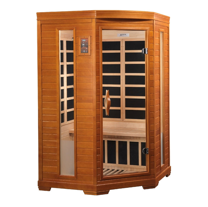 Golden Designs Dynamic Heming 2-person Corner FAR Infrared Sauna DYN-6225-02 Sauna Super