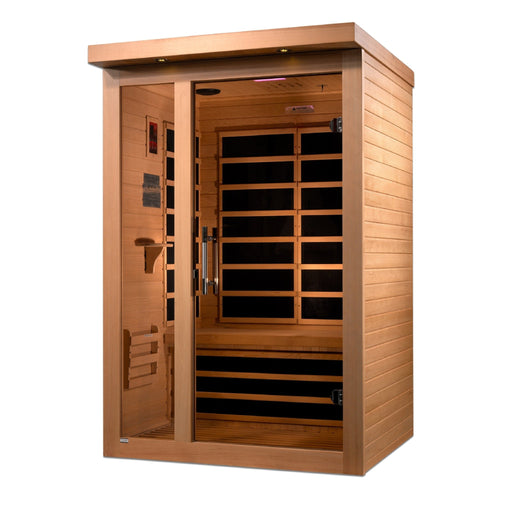 Golden Designs Dynamic Llumeneres 2-person Ultra Low EMF FAR Infrared Sauna DYN-6215-02 Elite Sauna Super