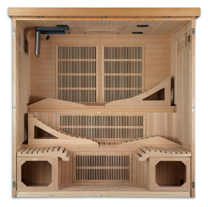 Dynamic Monaco 6-person Ultra Low EMF FAR Infrared Sauna - Sauna Super