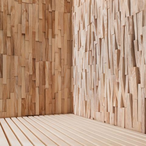 EmotionWood Ash, Trail 23, Wall Panel - Sauna Super