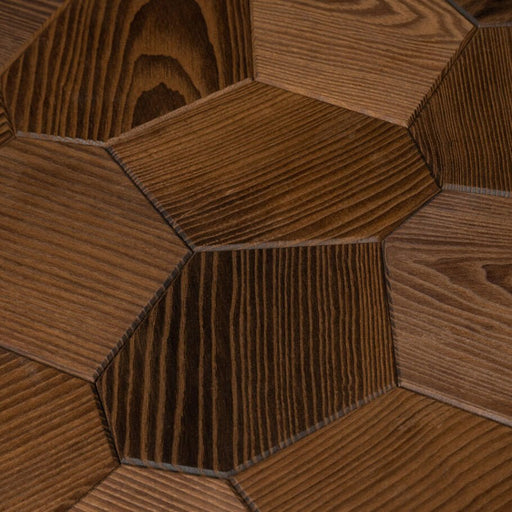 Emotion Wood EmotionWood Thermo-Ash, Brushed, Hexagon, Wall Panel 310-PNL-HEX-TASH-B Sauna Super