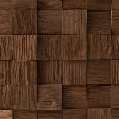 EmotionWood Thermo - Ash, Square 58, Wall Panel - Sauna Super