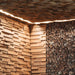 EmotionWood Thermo - Ash, Square 58, Wall Panel - Sauna Super