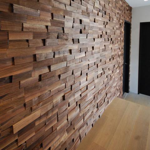 EmotionWood Thermo - Ash, Trail 58, Wall Panel - Sauna Super