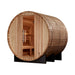 Golden Designs "Arosa" 4 Person Barrel Traditional Sauna - Pacific Cedar - Sauna Super