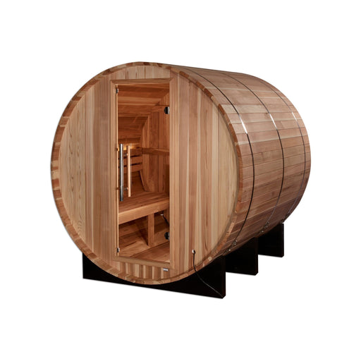 Golden Designs Golden Designs "Arosa" 4 Person Barrel Traditional Sauna - Pacific Cedar GDI-B004-01 Sauna Super