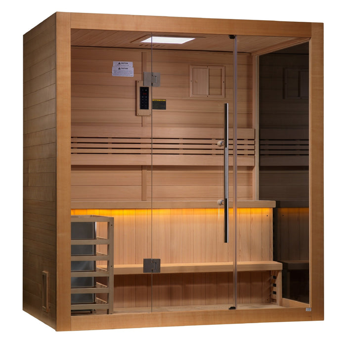 Golden Designs Golden Designs "Forssa Edition" 3 Person Indoor Traditional Sauna (GDI-7203-01) - Canadian Red Cedar GDI-7203-01 Sauna Super