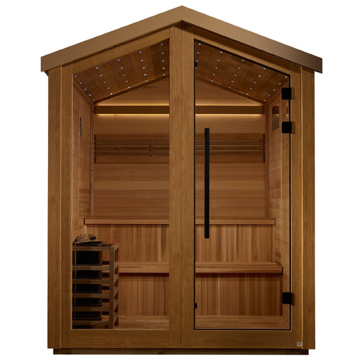 Golden Designs Golden Designs Kaarina 6 Person Outdoor Traditional Sauna (GDI-8506-01) - Canadian Red Cedar Interior GDI-8506-01 Sauna Super