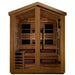 Golden Designs Kaskinen 6 Person Hybrid (PureTech™ Full Spectrum IR or Traditional Stove) Outdoor Sauna (GDI-8526-01) - Canadian Red Cedar Interior - Sauna Super