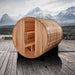 Golden Designs "Klosters" 6 Person Barrel Traditional Sauna - Pacific Cedar - Sauna Super