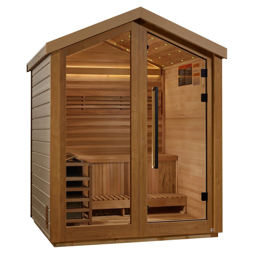 Golden Designs Golden Designs Savonlinna 3 Person Outdoor Traditional Sauna (GDI-8503-01) - Canadian Red Cedar Interior GDI-8503-01 Sauna Super