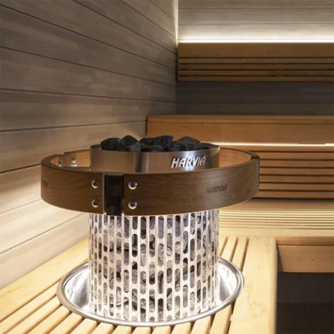 Harvia Cilindro Half Series 9kW Stainless Steel Sauna Heater at 240V 1PH - Sauna Super