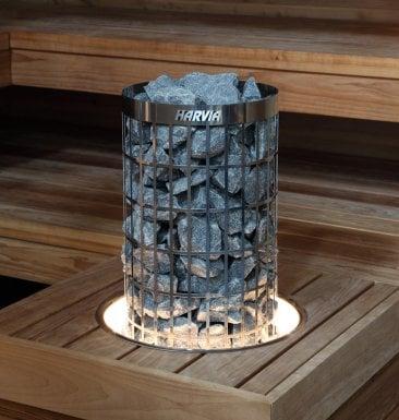 Harvia Embedding Flange w/ LED - Lighting for Cilindro Half Series 11kW Sauna Heater - Sauna Super