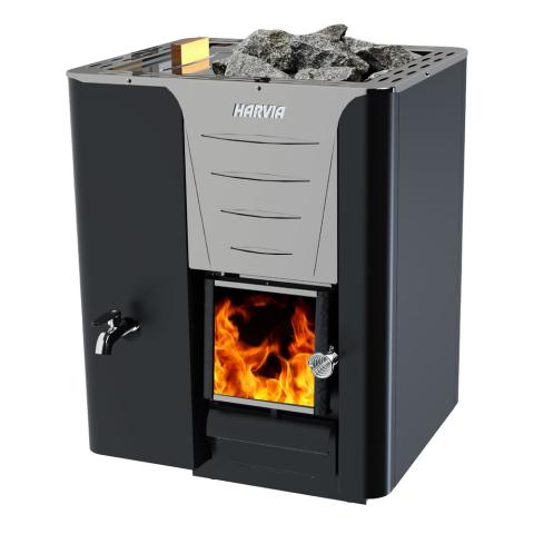 Harvia Harvia Pro Series, 24.1kW, Sauna Wood Stove with Water Tank WK200LS Sauna Super