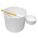 KOLO Bucket and Ladle Set, Bamboo/Aluminum, 1Gal - Sauna Super