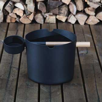 KOLO Bucket & Ladle - Black - Sauna Super