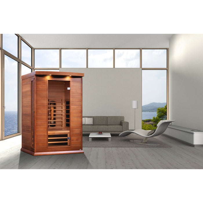 Maxxus 2-Person Full Spectrum Near Zero EMF FAR Infrared Sauna - Sauna Super