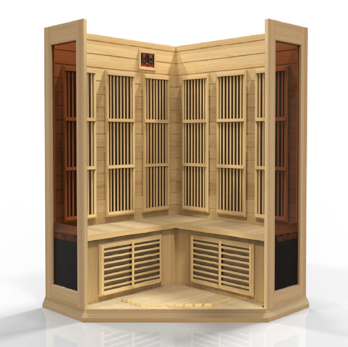 Maxxus 3-Person Corner FAR Infrared Sauna - Sauna Super