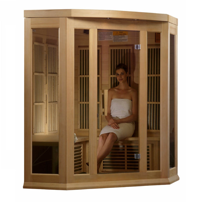 Maxxus 3-Person Corner FAR Infrared Sauna - Sauna Super