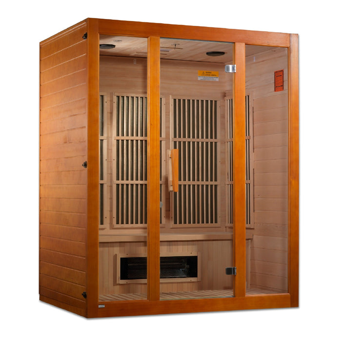 Maxxus 3-Person Corner Low EMF FAR Infrared Sauna - Sauna Super