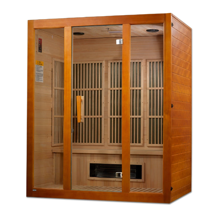 Maxxus 3-Person Corner Low EMF FAR Infrared Sauna - Sauna Super