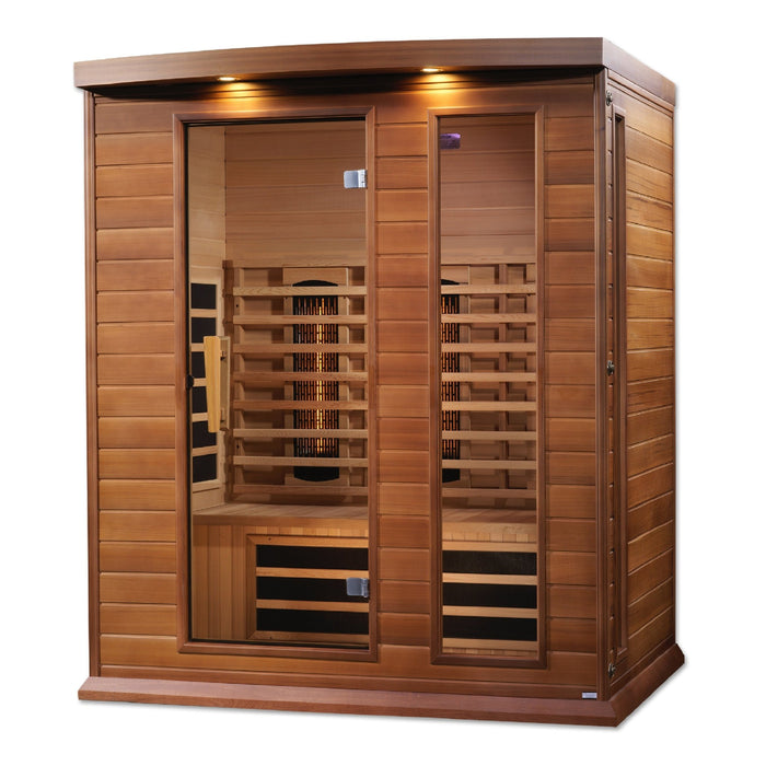 Maxxus 3-Person Full Spectrum Near Zero EMF FAR Infrared Sauna - Sauna Super