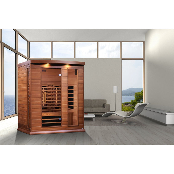 Maxxus 3-Person Full Spectrum Near Zero EMF FAR Infrared Sauna - Sauna Super