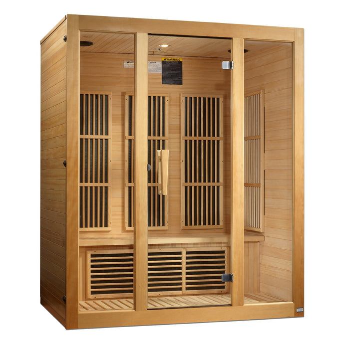 Golden Designs Maxxus Bellevue 3-Person Low EMF FAR Infrared Sauna MX-J306-01 Sauna Super