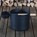 SaunaLife Aluminum 1 - Gallon Sauna Bucket Set with Wood Ladle and Thermometer - Sauna Super