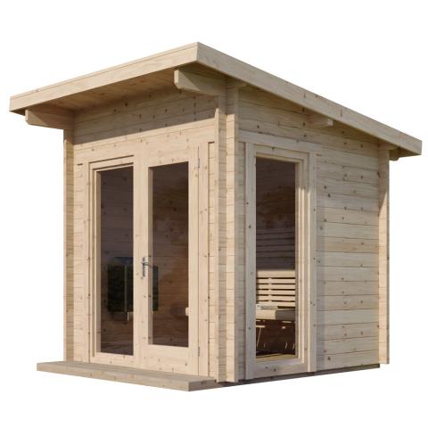 SaunaLife Model G4 Outdoor Home Sauna Kit - Sauna Super